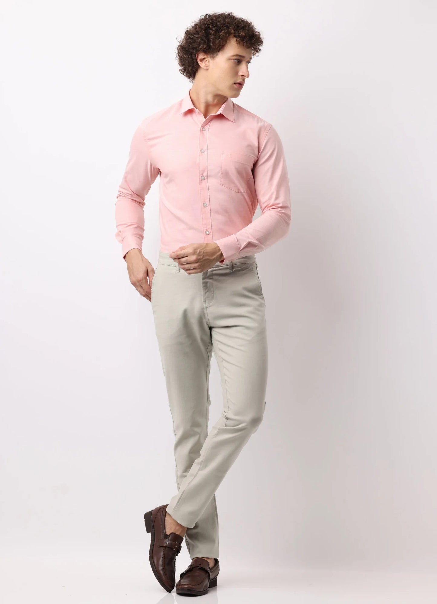 Apricot Oxford Cotton Shirt